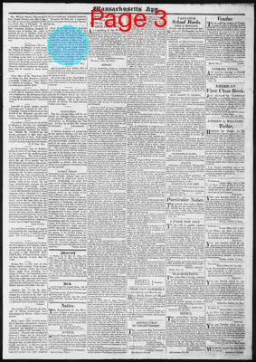 Page thumbnail for Massachusetts Spy And Worcester Advertiser