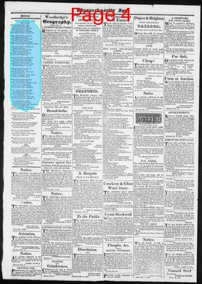 Page thumbnail for Massachusetts Spy And Worcester Advertiser