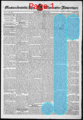Page thumbnail for Massachusetts Spy And Worcester Advertiser