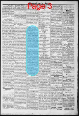 Page thumbnail for Massachusetts Spy And Worcester Advertiser