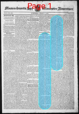 Page thumbnail for Massachusetts Spy And Worcester Advertiser