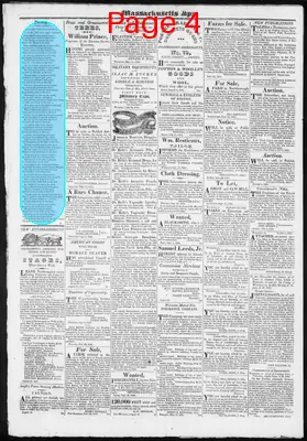 Page thumbnail for Massachusetts Spy And Worcester Advertiser