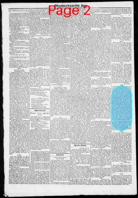 Page thumbnail for Massachusetts Spy And Worcester Advertiser