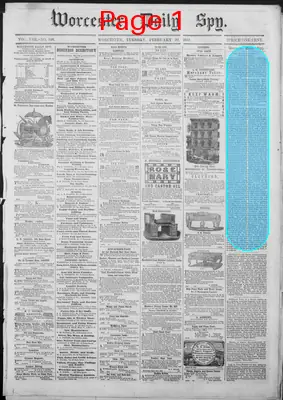 Page thumbnail for Worcester Daily Spy