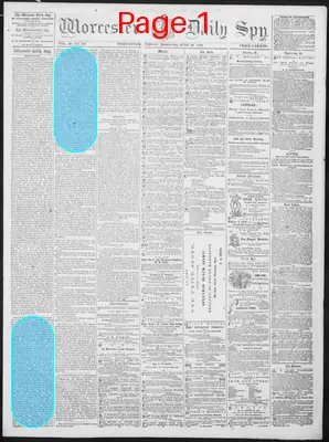 Page thumbnail for Worcester Daily Spy