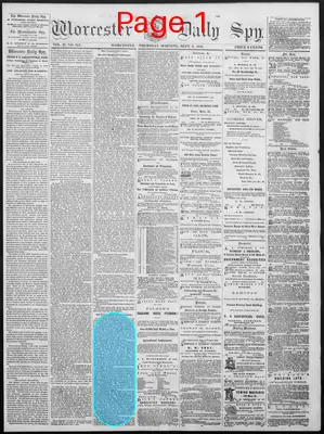 Page thumbnail for Worcester Daily Spy