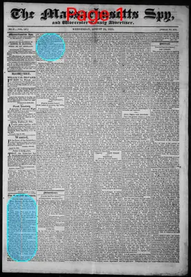 Page thumbnail for The Massachusetts Spy, And Worcester County Advertiser