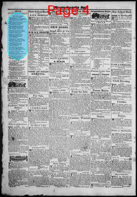 Page thumbnail for The Massachusetts Spy, And Worcester County Advertiser