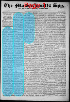 Page thumbnail for The Massachusetts Spy, And Worcester County Advertiser