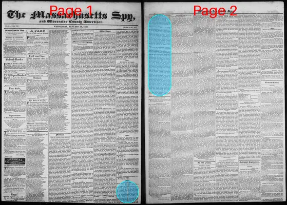 Page thumbnail for The Massachusetts Spy, And Worcester County Advertiser