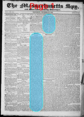 Page thumbnail for The Massachusetts Spy, And Worcester County Advertiser
