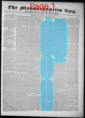 Page thumbnail for The Massachusetts Spy, And Worcester County Advertiser