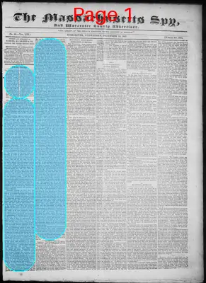 Page thumbnail for The Massachusetts Spy, And Worcester County Advertiser
