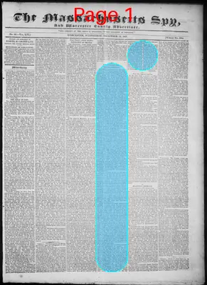 Page thumbnail for The Massachusetts Spy, And Worcester County Advertiser