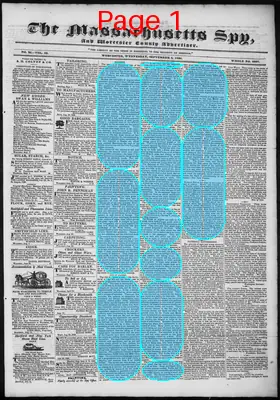 Page thumbnail for The Massachusetts Spy, And Worcester County Advertiser