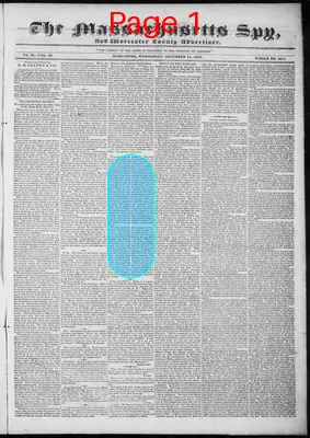 Page thumbnail for The Massachusetts Spy, And Worcester County Advertiser