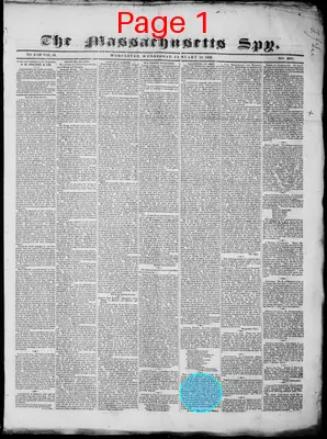 Page thumbnail for The Massachusetts Spy