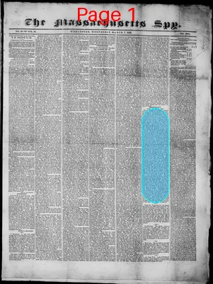 Page thumbnail for The Massachusetts Spy