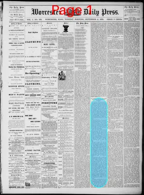 Page thumbnail for Worcester Daily Press