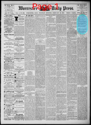 Page thumbnail for Worcester Daily Press