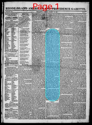 Page thumbnail for Rhode Island American And Providence Gazette