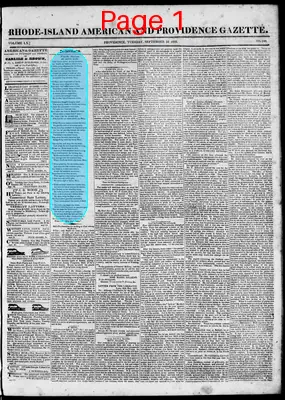 Page thumbnail for Rhode Island American And Providence Gazette