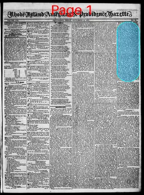 Page thumbnail for Rhode Island American And Providence Gazette