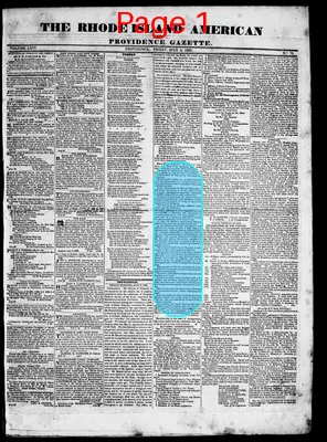 Page thumbnail for Rhode Island American And Providence Gazette