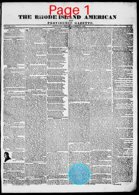 Page thumbnail for Rhode Island American And Providence Gazette