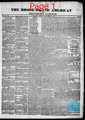 Page thumbnail for Rhode Island American And Providence Gazette