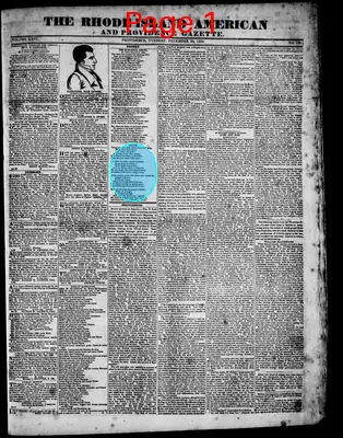 Page thumbnail for Rhode Island American And Providence Gazette