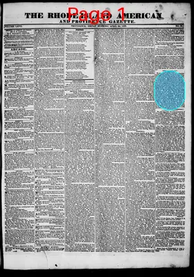 Page thumbnail for Rhode Island American And Providence Gazette