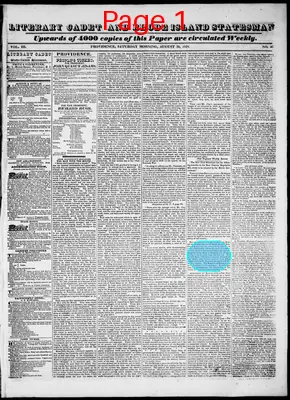 Page thumbnail for Literary Cadet And Rhode Island Statesman