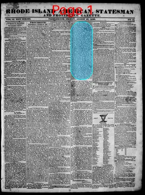 Page thumbnail for Rhode Island American, Statesman And Providence Gazette
