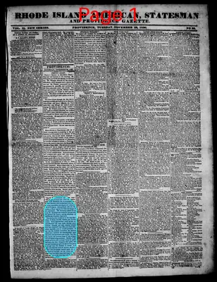 Page thumbnail for Rhode Island American, Statesman And Providence Gazette
