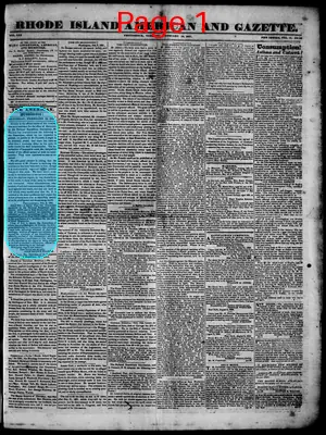 Page thumbnail for Rhode Island American And Gazette