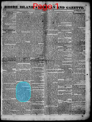 Page thumbnail for Rhode Island American And Gazette