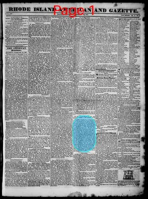 Page thumbnail for Rhode Island American And Gazette