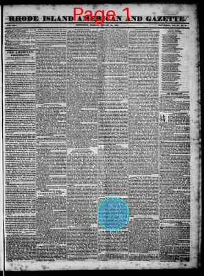 Page thumbnail for Rhode Island American And Gazette