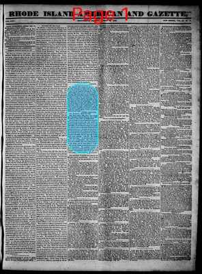Page thumbnail for Rhode Island American And Gazette