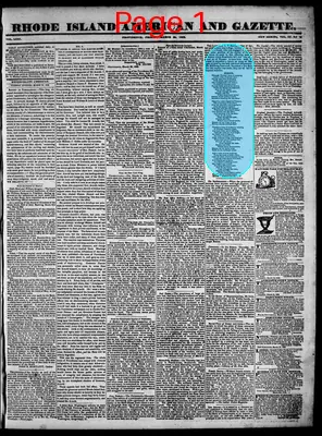 Page thumbnail for Rhode Island American And Gazette