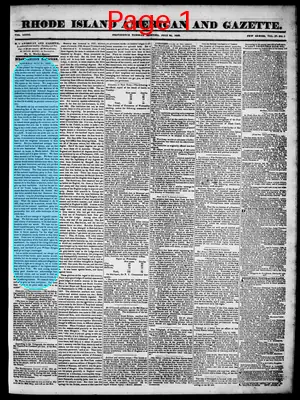 Page thumbnail for Rhode Island American And Gazette