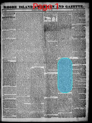 Page thumbnail for Rhode Island American And Gazette