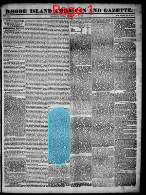 Page thumbnail for Rhode Island American And Gazette
