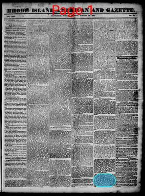 Page thumbnail for Rhode Island American And Gazette