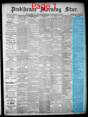 Page thumbnail for Providence Morning Star