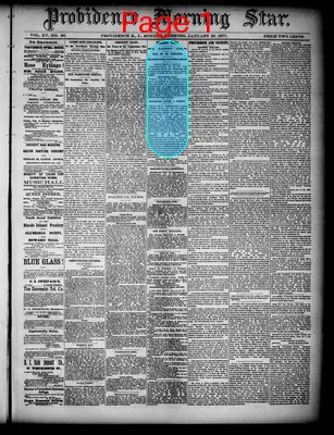 Page thumbnail for Providence Morning Star