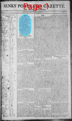 Page thumbnail for Jenks' Portland Gazette. And Maine Advertiser