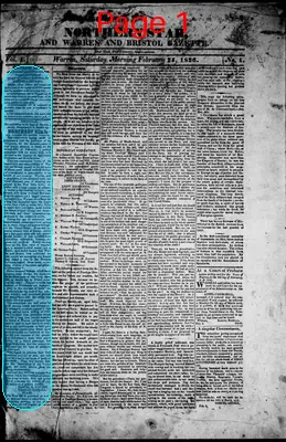 Page thumbnail for Northern Star, And Warren And Bristol Gazette