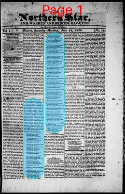 Page thumbnail for Northern Star, And Warren And Bristol Gazette